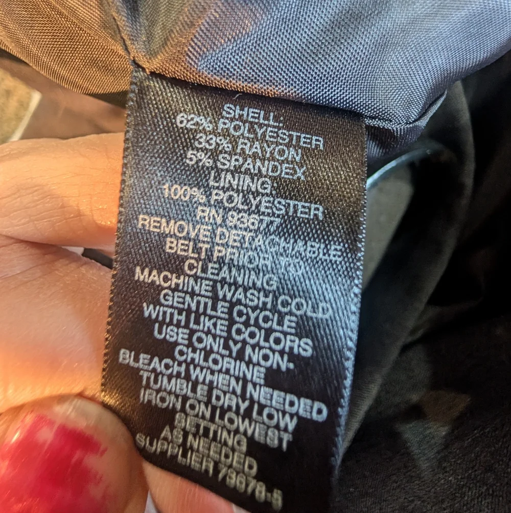 Liz Claiborne Gray A-Line Skirt with Slim Belt